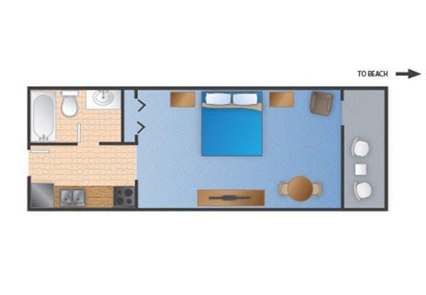 Compass Cove - 1 Bedroom Oceanfront Efficiency Accessible