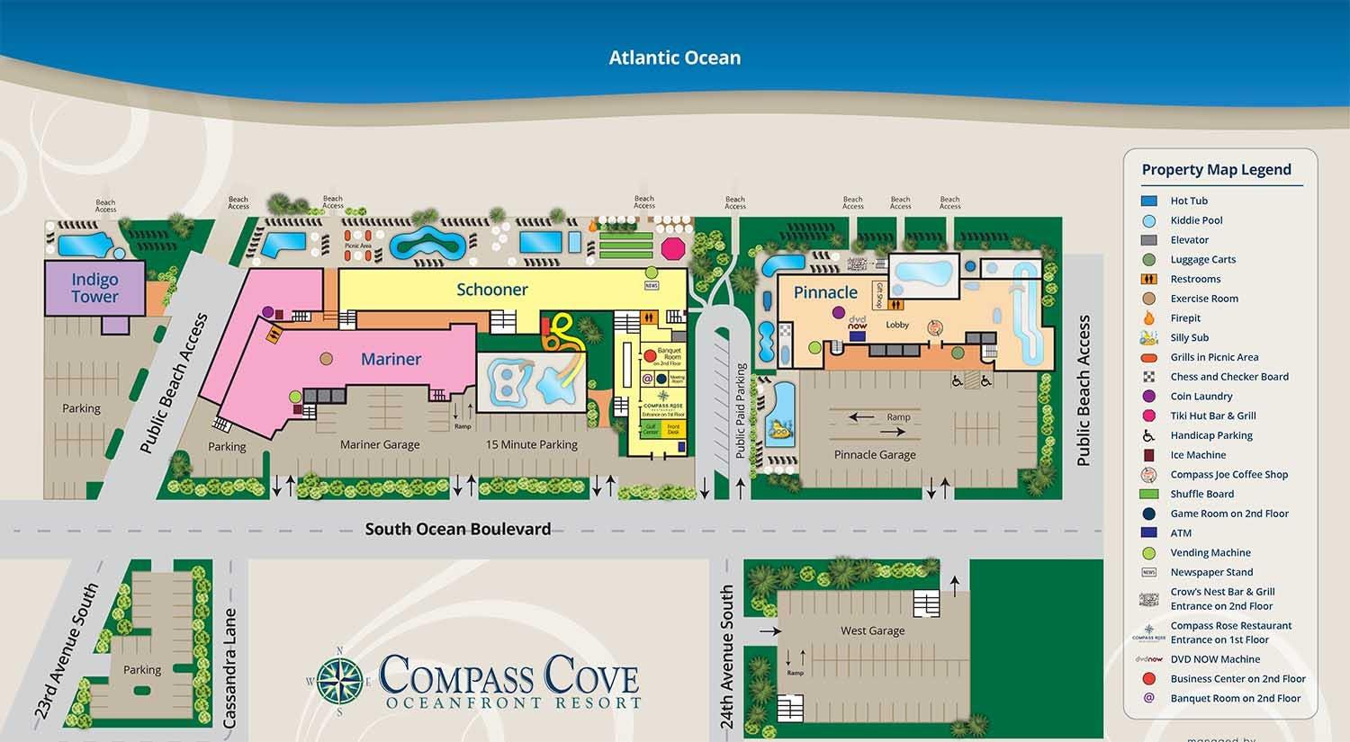 Compass Cove - 2 Bedroom Oceanfront Corner Condo