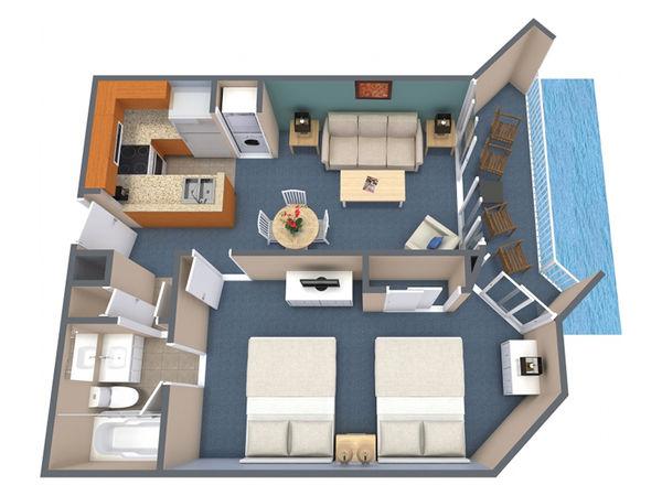 The Strand - 1 Bedroom Oceanfront Queen Suite (E)