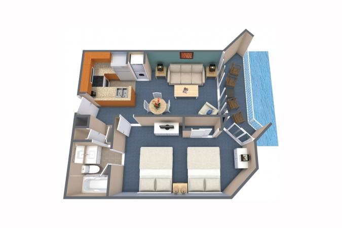 The Strand - 1 Bedroom Oceanfront Queen Suite (E)
